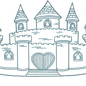 Раскраска Замок