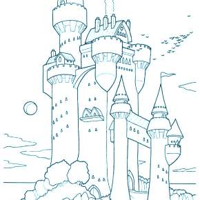 Раскраска Замок