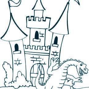 Раскраска Замок