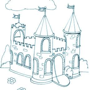 Раскраска Замок