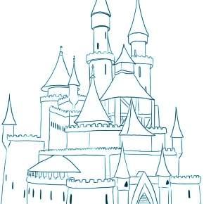 Раскраска Замок