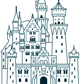 Раскраска Замок