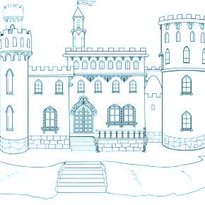 Раскраска Замок