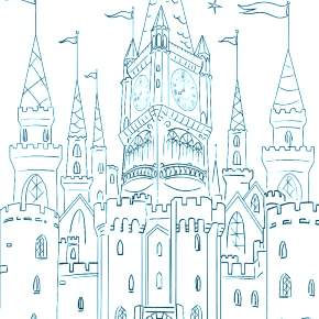 Раскраска Замок