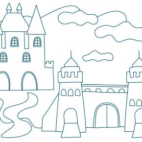 Раскраска Замок