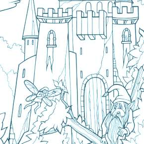 Раскраска Замок