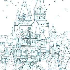 Раскраска Замок