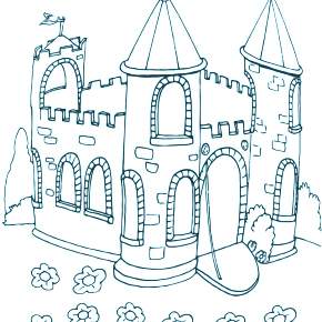Раскраска Замок