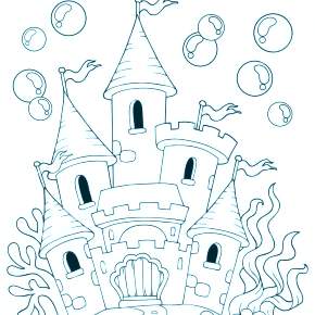 Раскраска Замок