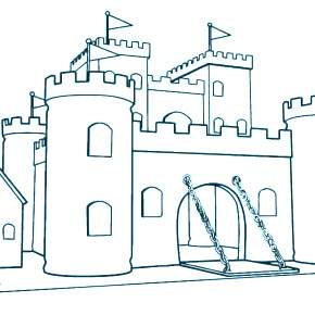 Раскраска Замок