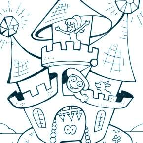 Раскраска Замок