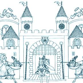 Раскраска Замок