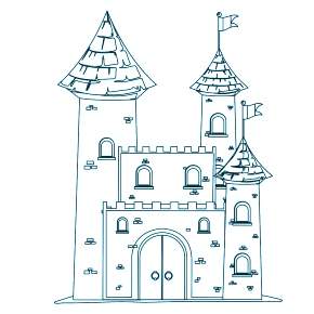 Раскраска Замок