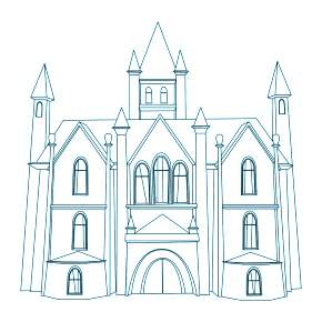 Раскраска Замок