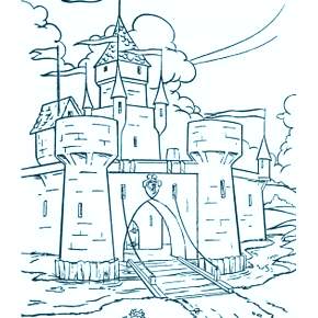 Раскраска Замок