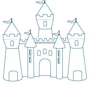 Раскраска Замок