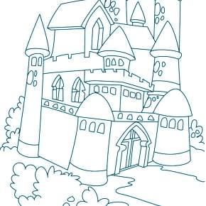 Раскраска Замок