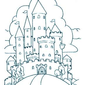 Раскраска Замок