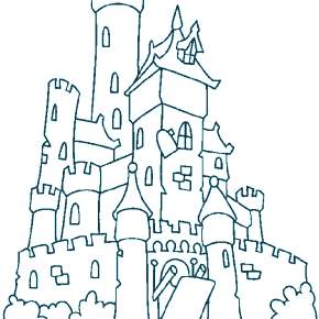 Раскраска Замок