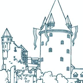 Раскраска Замок