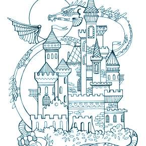 Раскраска Замок