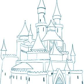 Раскраска Замок