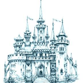 Раскраска Замок