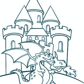 Раскраска Замок