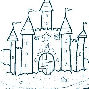 Раскраска Замок