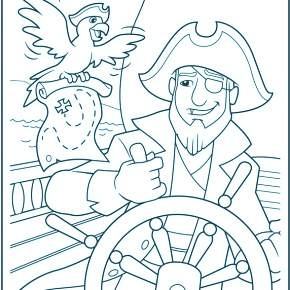 Раскраска Пираты