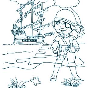 Раскраска Пираты