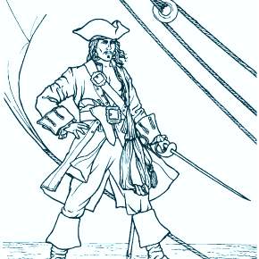 Раскраска Пираты