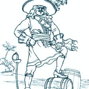 Раскраска Пираты