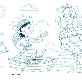 Раскраска Пираты