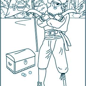 Раскраска Пираты