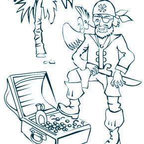 Раскраска Пираты