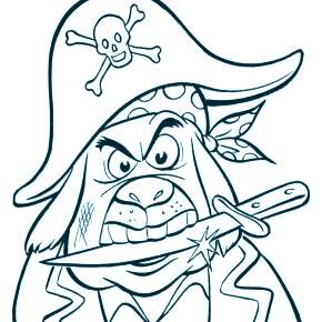 Раскраска Пираты