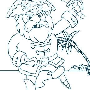 Раскраска Пираты