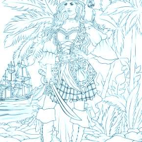 Раскраска Пираты