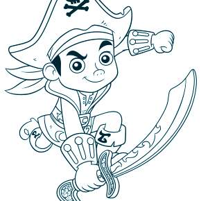 Раскраска Пираты