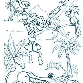 Раскраска Пираты