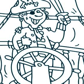 Раскраска Пираты