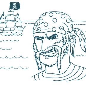Раскраска Пираты