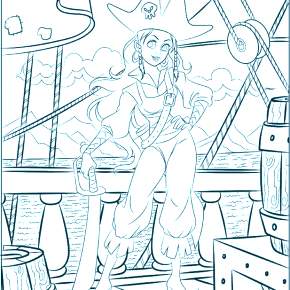 Раскраска Пираты