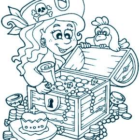 Раскраска Пираты