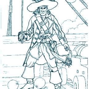 Раскраска Пираты