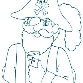 Раскраска Пираты