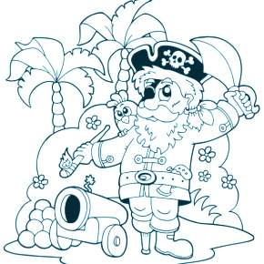 Раскраска Пираты