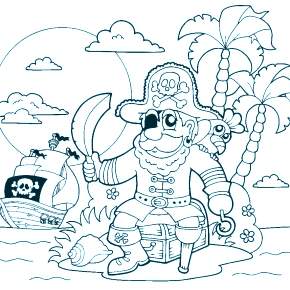 Раскраска Пираты