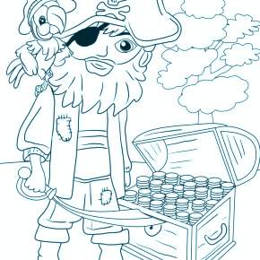 Раскраска Пираты